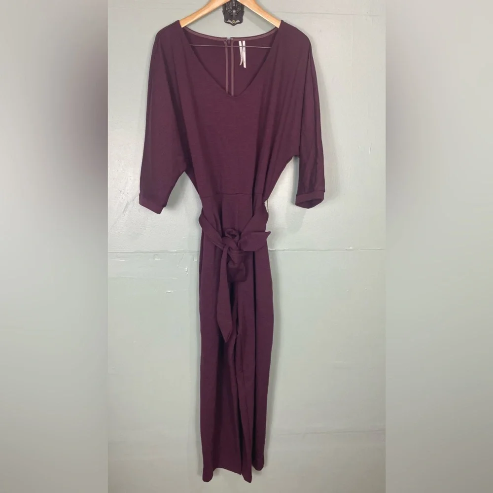 Anthropologie Sutton Pont Jumpsuit Purple Sz XL‎